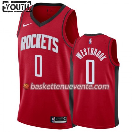 Maillot Basket Houston Rockets Russell Westbrook 0 2019-20 Nike Icon Edition Swingman - Enfant
